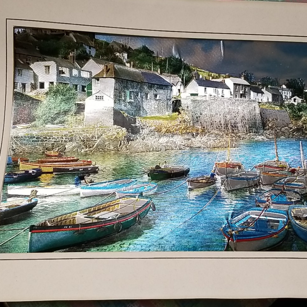 VTG Dufex Foil Art Print England Framed
